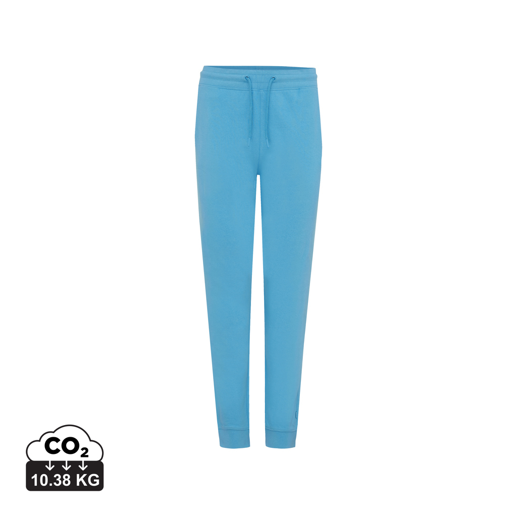 Jogging publicitaire en coton recyclé 340g Iqoniq Cooper tranquil blue